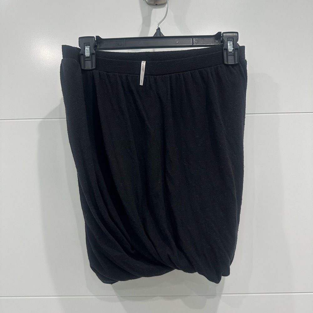 Free People Black Bubble Skirt